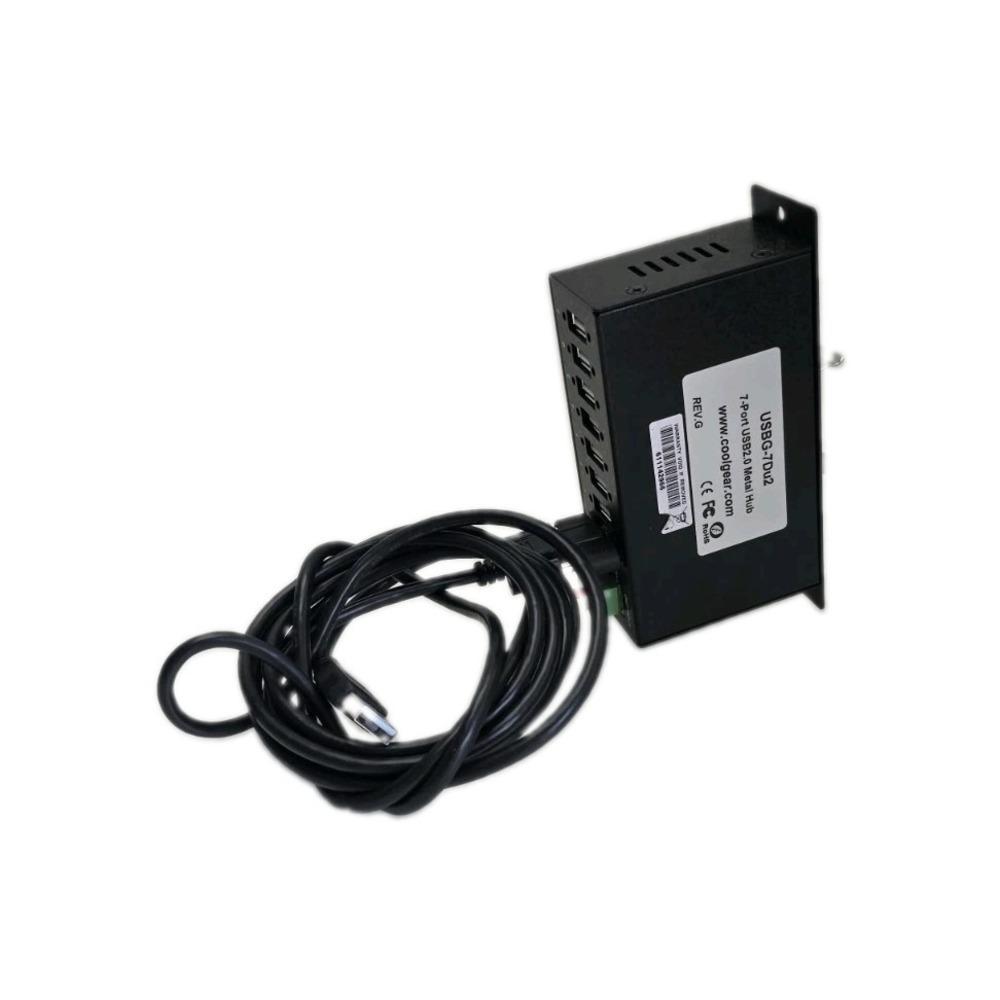 Coolgear USBG-7Du2 Surge Protected Metal Hub 7-Port USB 2.0 Hub *USED